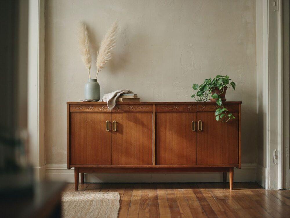 kredens vintage drewniany